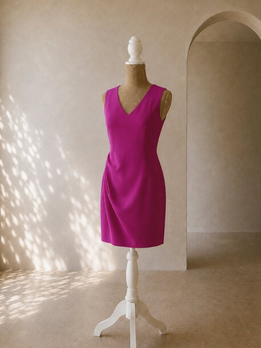 Banana Republic Fuchsia Hot Pink Sheath Dress - Picture 1 of 11